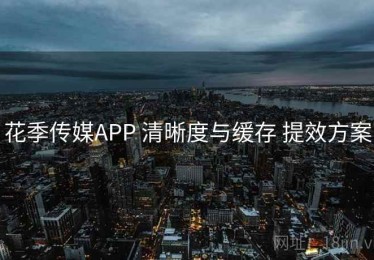 花季传媒APP 清晰度与缓存 提效方案