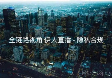 全链路视角 伊人直播 - 隐私合规