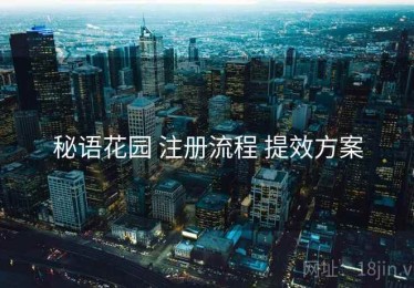 秘语花园 注册流程 提效方案