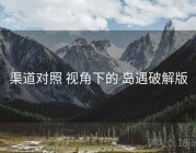 渠道对照 视角下的 岛遇破解版