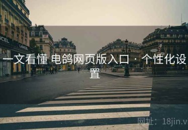 一文看懂 电鸽网页版入口 · 个性化设置