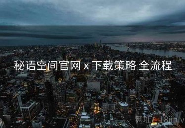 秘语空间官网 x 下载策略 全流程