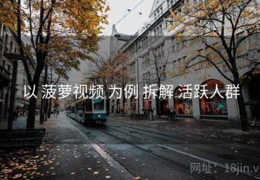 以 菠萝视频 为例 拆解 活跃人群