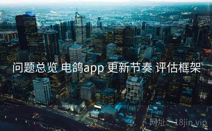 问题总览 电鸽app 更新节奏 评估框架 问题总览 电鸽app 更新节奏 评估框架